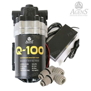아겐스펌프 Q-100 DC24V 분당 1.8L 커넥터+2.5A아답터