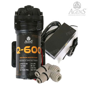 아겐스펌프 Q-600 DC24V 분당 3.2L 커넥터+5A 아답터